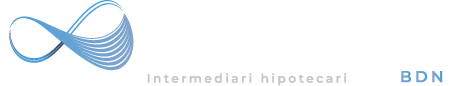 Logotipo en blanco de Finanz BDN, expertos en intermediación hipotecaria y financiera.
